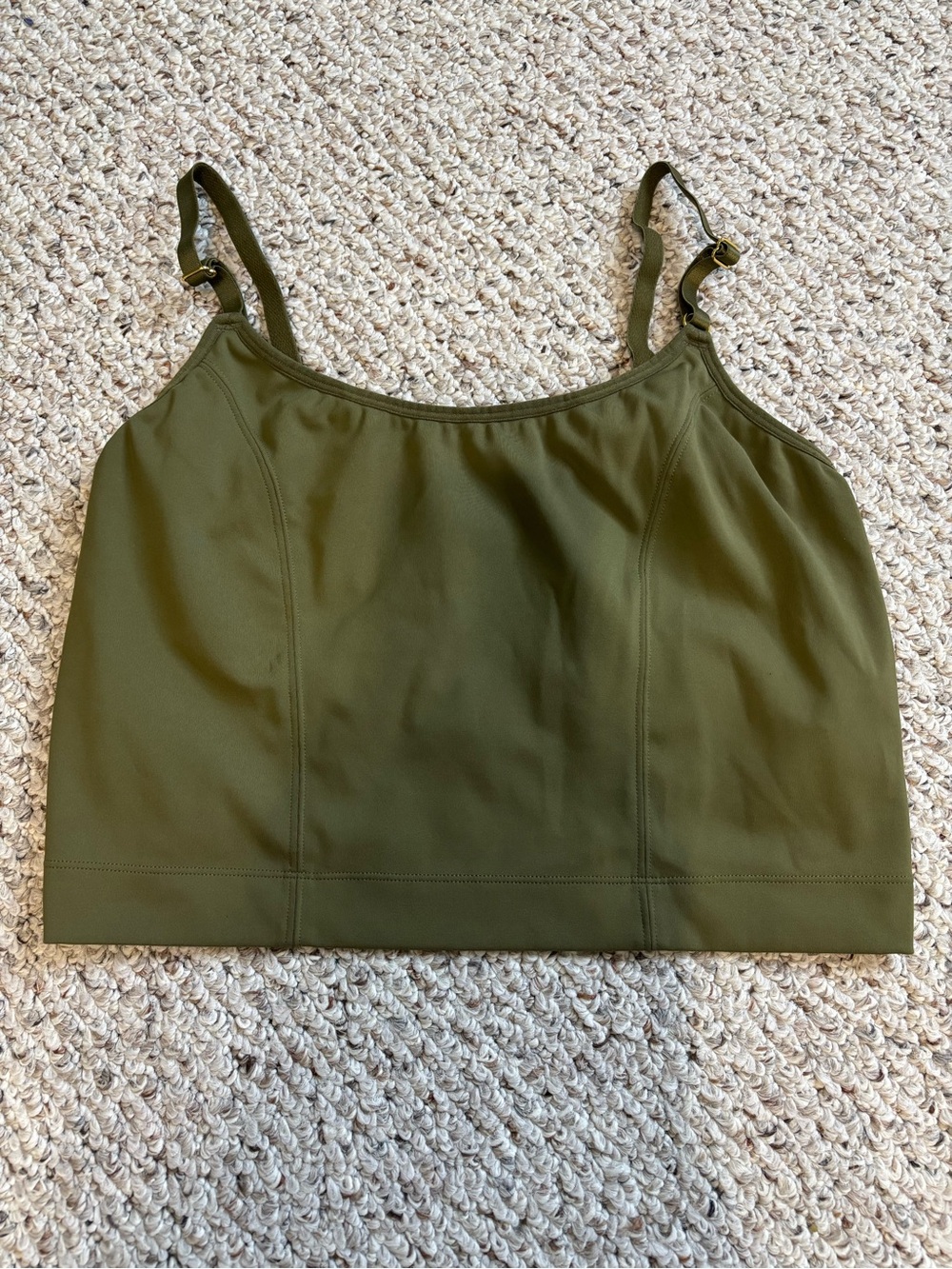 Davin & Adley Amelia Bra/Cropped Cami - Hunter Green w/ Lace Back